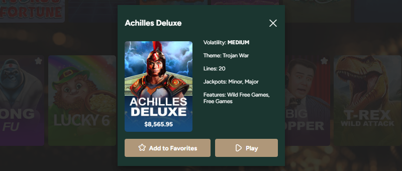 おすすめスロット「Achilles Deluxe（アキレス デラックス）」
