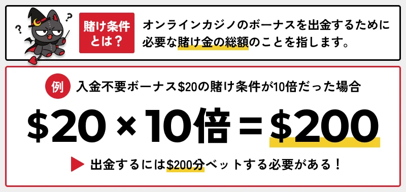 オンカジルーン｜賭け条件とは？