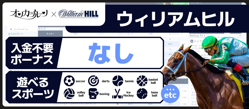 スポーツベット｜ウィリアムヒル